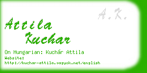 attila kuchar business card